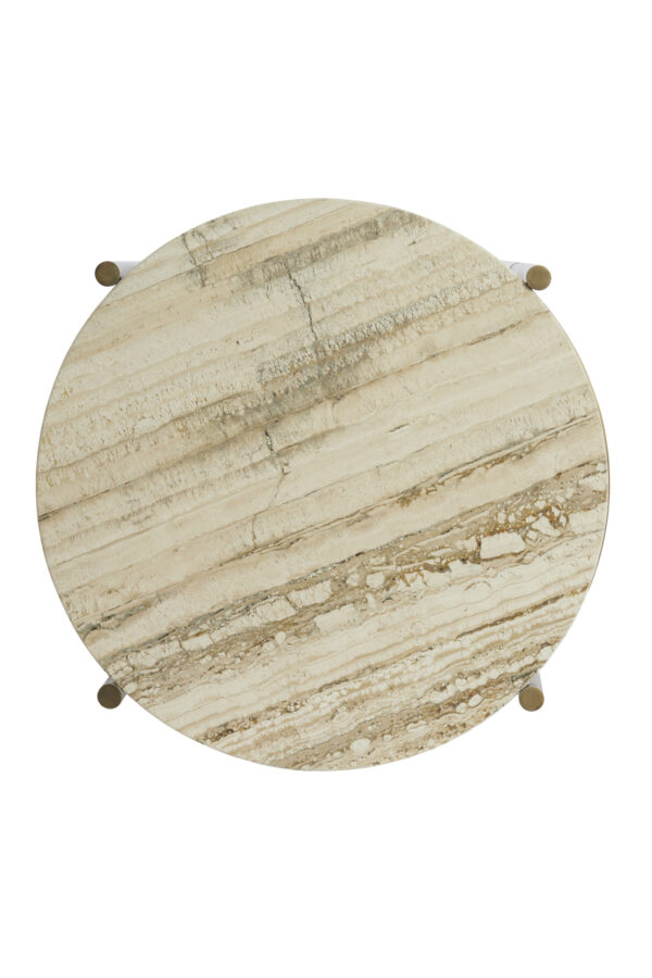 light&livingbijzettafelmacapaantiekbronsmetcrèmetravertin–ø47x45cm-917