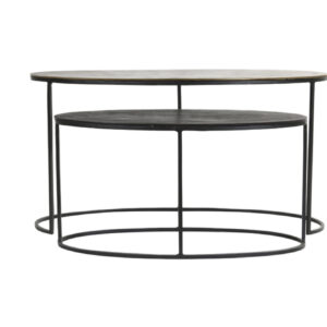 light&livingbijzettafelpaxsonmetaalantiekendonkerbrons–71x33x36en89x42x46cm-1
