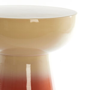 light&livingbijzettafelrovinicrèmemetdonkeroranje–ø35x40,5cm-1