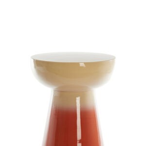 light&livingbijzettafelrovinicrèmemetdonkeroranje–ø35x40,5cm-1