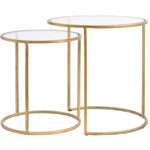light&livingbijzettafelsetduarteglasmetgoudtint–ø40x45+ø50x52cm-1
