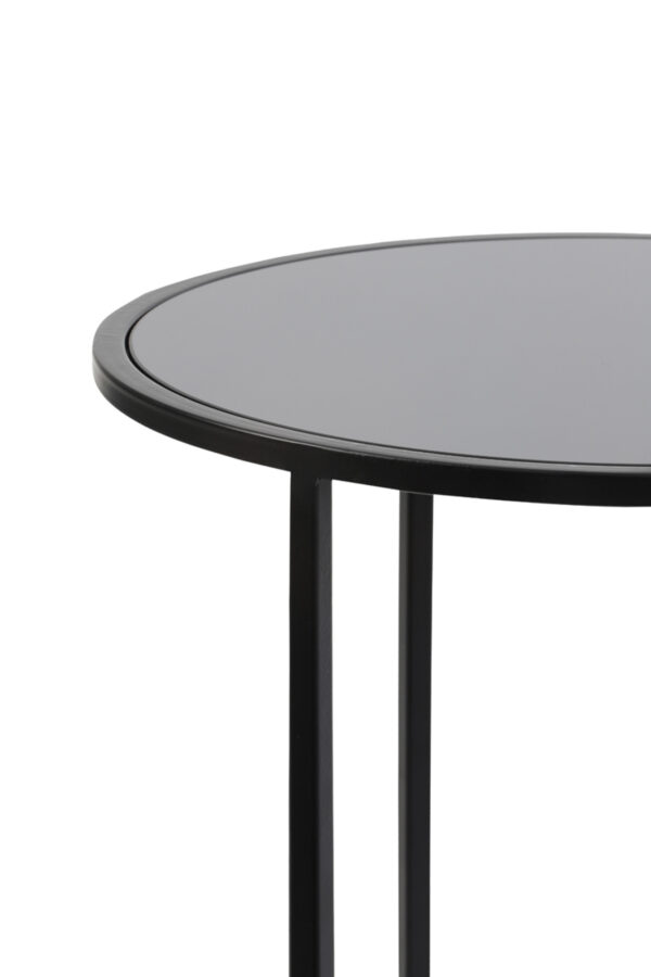 light&livingbijzettafelsetduarteglaszwartenmatzwart–ø40x45+ø50x52cm-2e1