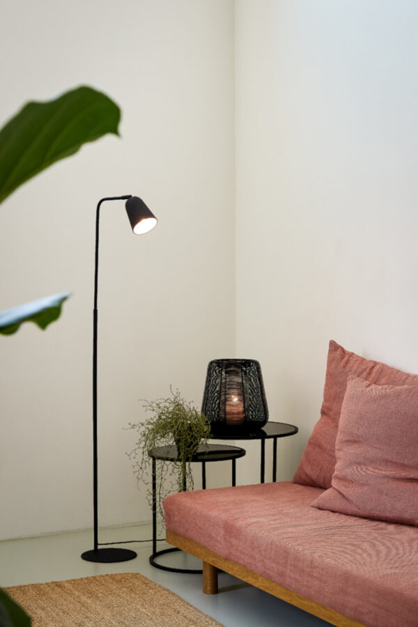 light&livingbijzettafelsetduarteglaszwartenmatzwart–ø40x45+ø50x52cm-309