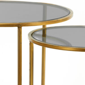 light&livingbijzettafelsetduartesmokeglasmetgoud–ø40x45+ø50x52cm-1
