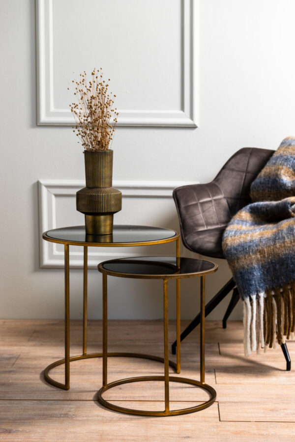 light&livingbijzettafelsetduartesmokeglasmetgoud–ø40x45+ø50x52cm-1