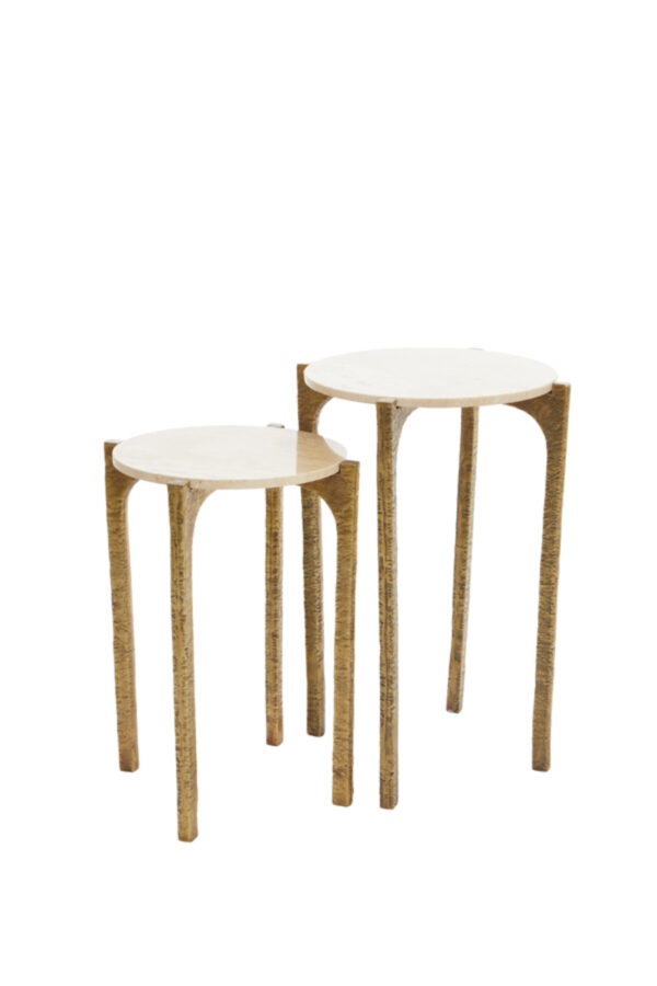 light&livingbijzettafelsetkanaetravertinzandmetantiekbrons–ø41x54+ø45x64cm-1