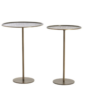 light&livingbijzettafelsetliadonkerbruinmetbronsaccent–ø32x51+ø38x54cm-1