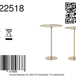 light&livingbijzettafelsetliainantiekbrons–ø32x51+ø38x54cm-8a