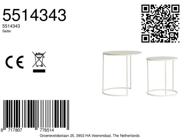 light&livingbijzettafelsetsadarwitmetlichtgrijsgespikkeld–ø50x40+ø52x46cm-8a