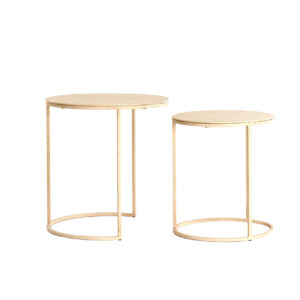light&livingbijzettafelsetsadarzandmetlichtbruingespikkeld–ø50x40+ø52x46cm-1