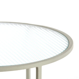 light&livingbijzettafelsettalcamethelderribglasencrème–ø50x40+ø52x45cm-1