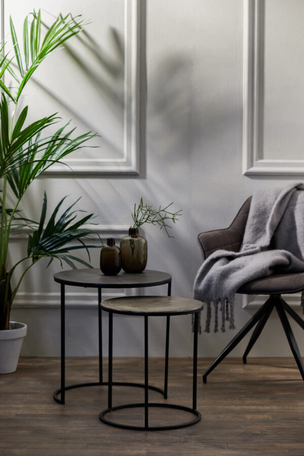 light&livingbijzettafelsettalcaruwloodenantieklood–ø40x45+ø49x50,5cm-1