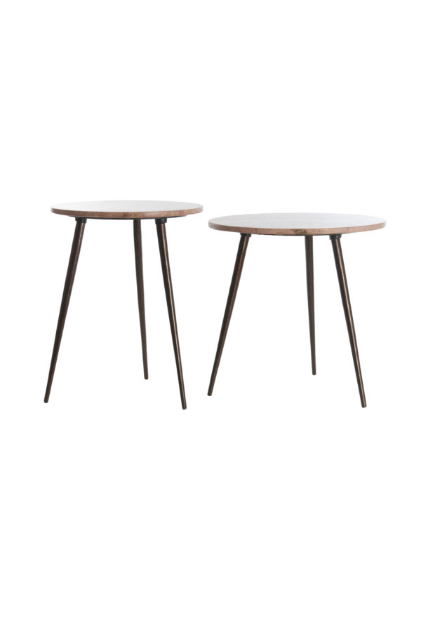 light&livingbijzettafelsetzecainroodtravertinmetdonkerbruin–ø41x49+ø48x53cm-1