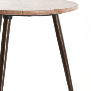 light&livingbijzettafelsetzecainroodtravertinmetdonkerbruin–ø41x49+ø48x53cm-1