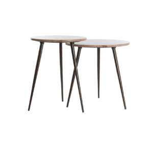 light&livingbijzettafelsetzecainroodtravertinmetdonkerbruin–ø41x49+ø48x53cm-1