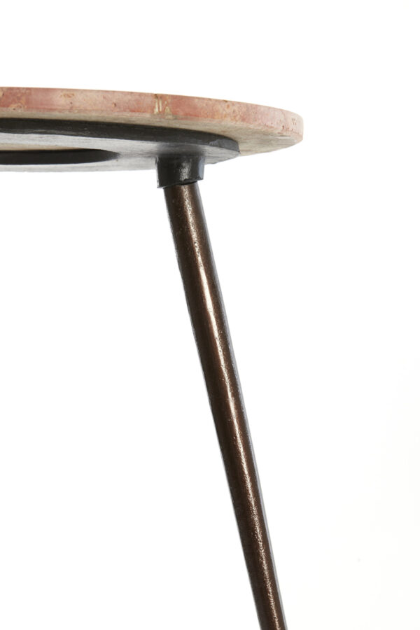 light&livingbijzettafelsetzecainroodtravertinmetdonkerbruin–ø41x49+ø48x53cm-1