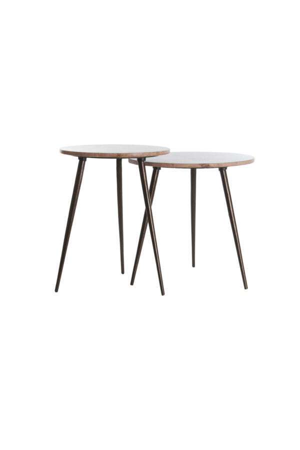 light&livingbijzettafelsetzecainroodtravertinmetdonkerbruin–ø41x49+ø48x53cm-1