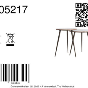light&livingbijzettafelsetzecainroodtravertinmetdonkerbruin–ø41x49+ø48x53cm-8a