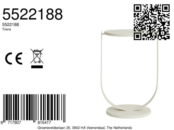 light&livingbijzettafeltrianamatcrème–ø45x65,5cm-8a