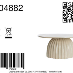 light&livingbijzettafelvegliamatzandmetgespikkeldbruin–ø70x33,5cm-8a