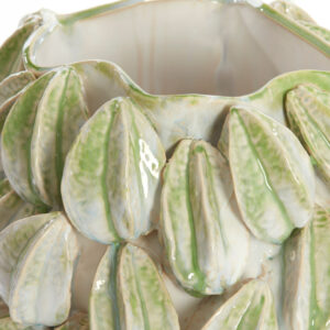 light&livingcarambolakeramiekvaascrème+groen–35x33x47cm-1