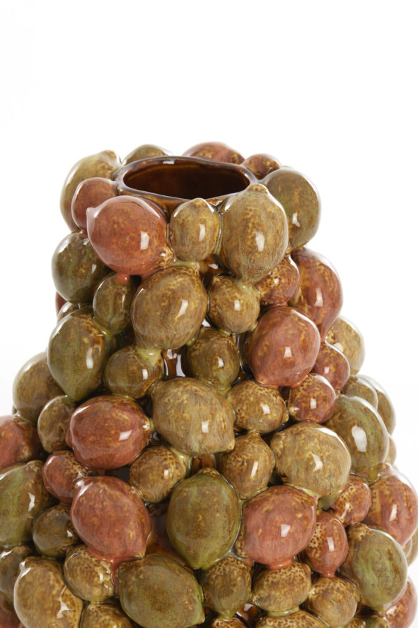 light&livingcitrusvaaskeramiekbruin-oranje+groen–ø23x27cm-633
