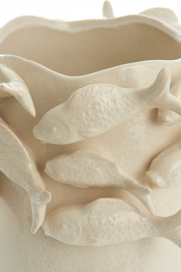 light&livingfishvaaskeramiekcrème29x28x36.5cm-1
