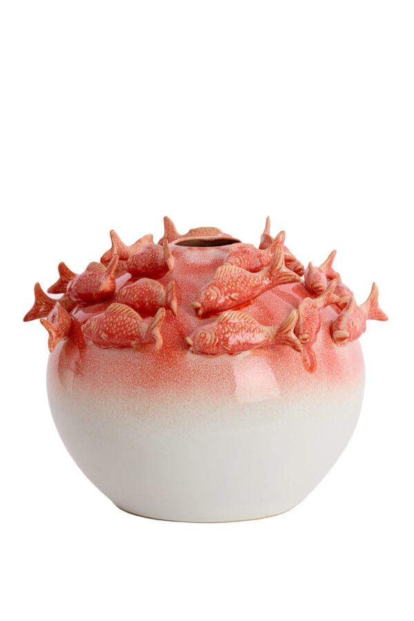 light&livingfishvaaskeramiekinkoraal+crème–ø41,5x32cm-1