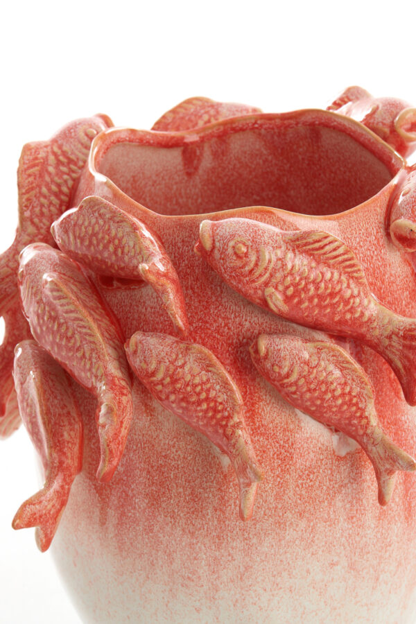 light&livingfishvaaskeramiekkoraal+crème–29x28,5x27cm-329