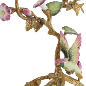 light&livingkandelaarhummingbirdgroen+roze-21,5x16x25,5cm-1