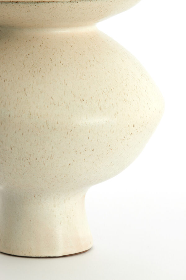 light&livingkeramiekenvaasajudainmatcrème-zand–ø31x33,5cm-1