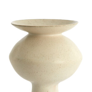 light&livingkeramiekenvaasajudainmatcrème-zand–ø31x33,5cm-1