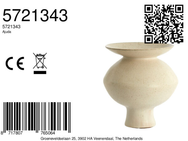 light&livingkeramiekenvaasajudainmatcrème-zand–ø31x33,5cm-8a
