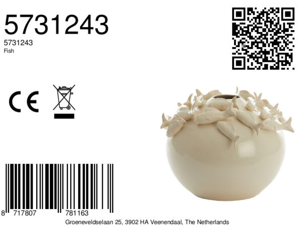 light&livingkeramiekenvaasfishincrèmeuitvoering–ø41,5x32cm-8a