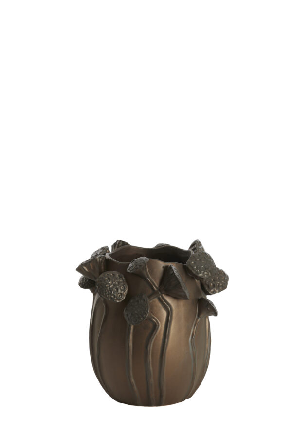 light&livingkeramiekenvaaslavcimatdonkerbruin–26,5x25,5x26,5cm-1