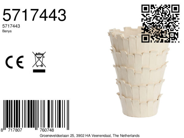 light&livingkeramiekvaasbanyamatcrème–ø33x43cm-8a