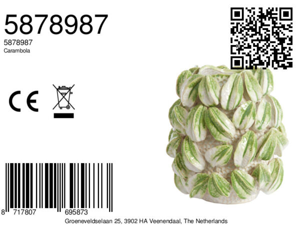 light&livingkeramiekvaascarambolacrèmekleur+groen–32x31,5x36,5cm-8a