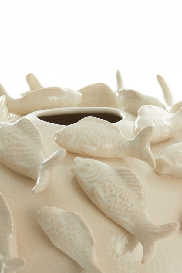 light&livingkeramiekvaasfishincrème–ø40x27cm-1