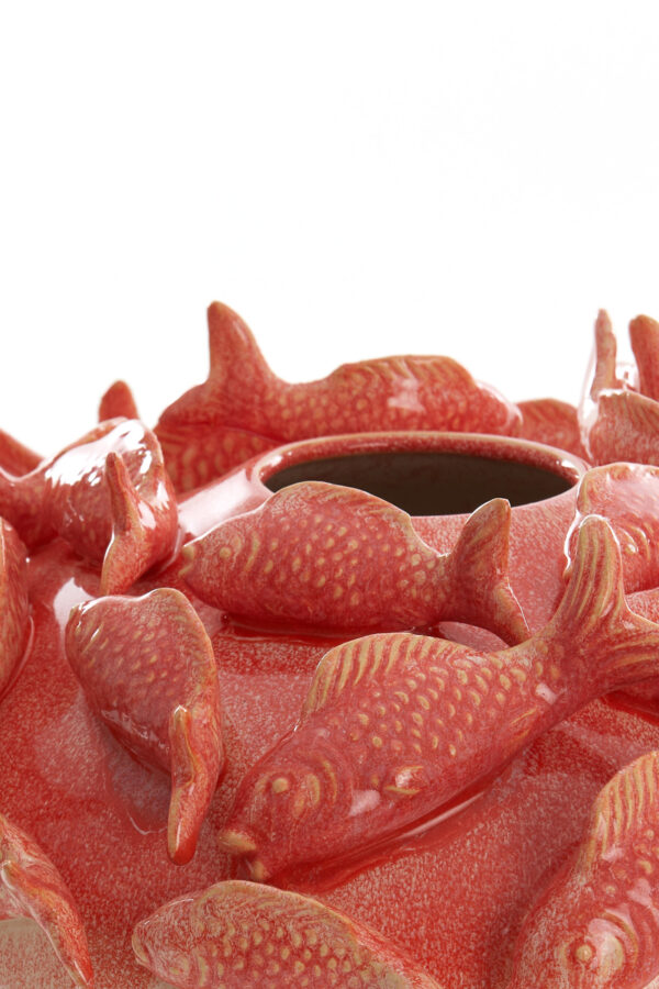 light&livingkeramiekvaasfishinkoraal+crème–ø40x27cm-415
