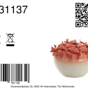 light&livingkeramiekvaasfishinkoraal+crème–ø40x27cm-8a