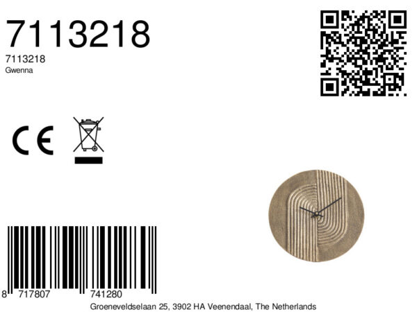 light&livingkleineklokgwennaantiekbrons–ø15cm-8a