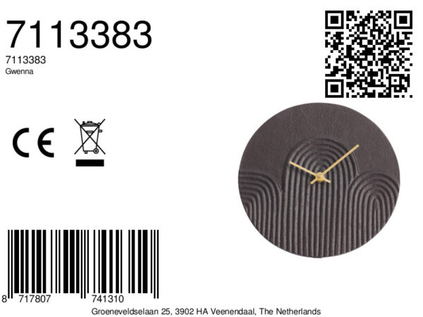 light&livingkleineklokgwennabruin–ø20cm-8a