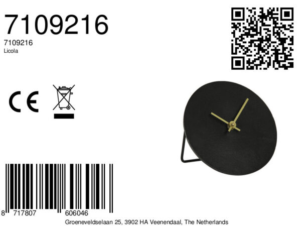 light&livingkleinekloklicola–ø15cm-8a