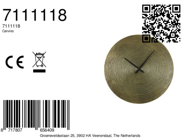 light&livingklokcervinoantiekbrons–ø58cm-8a