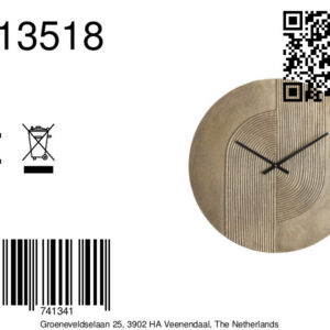 light&livingklokgwennainantiekbrons–ø58cm-8a