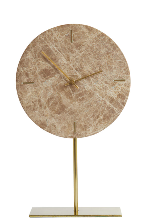 light&livingklokopvoetmorenoinbruinmarmer–25,5x10x42,5cm-1