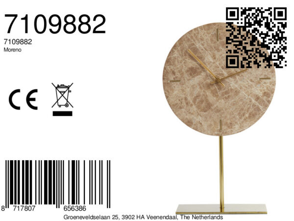 light&livingklokopvoetmorenoinbruinmarmer–25,5x10x42,5cm-8a