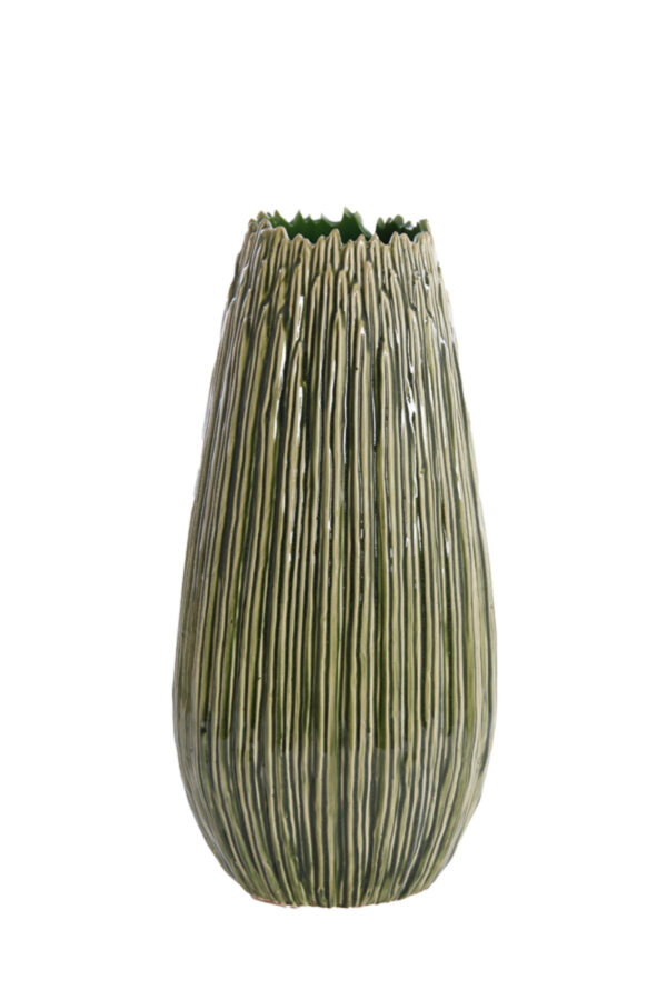 light&livingkoprakeramiekvaasdonkergroen–ø18x36,5cm-320