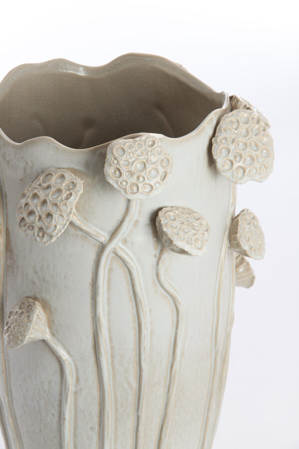 light&livinglavcivaaskeramiekglanslichtgrijs–35,5x35x51cm-318