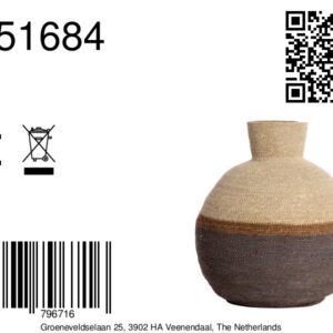 light&livingmandbisiranaturelmetbruinzeegras–ø32x37,5cm-8a
